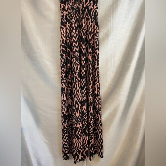 Studio  by Yde Black and Pink Aztec Maxi Dress Ladies M - Picture 12 of 16